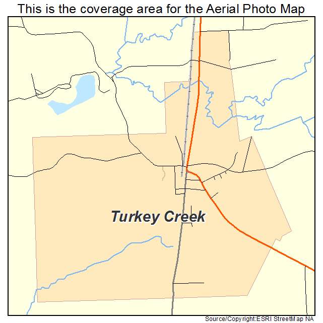 Turkey Creek, LA location map 