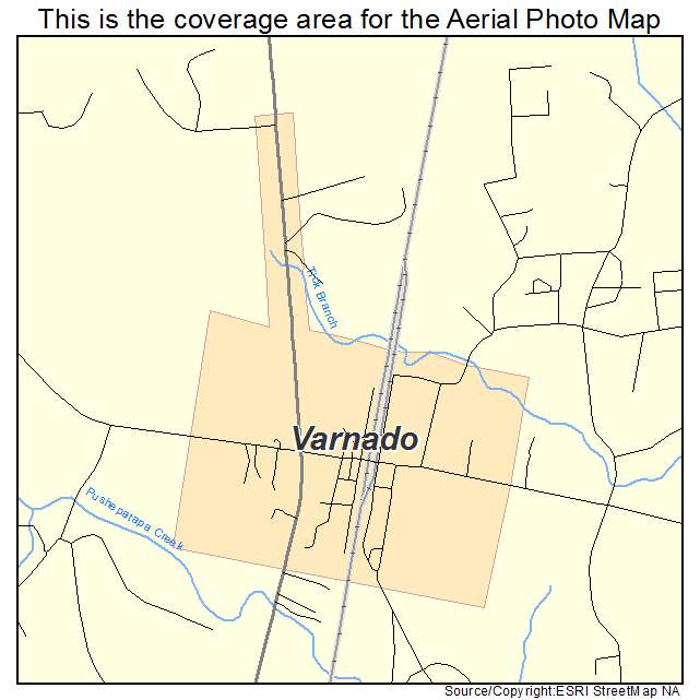 Varnado, LA location map 