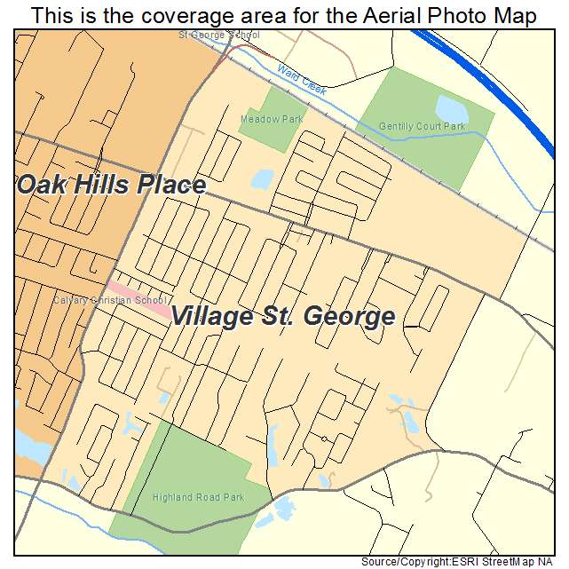 Village St George, LA location map 