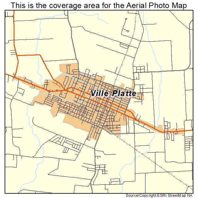 Ville Platte, LA location map 