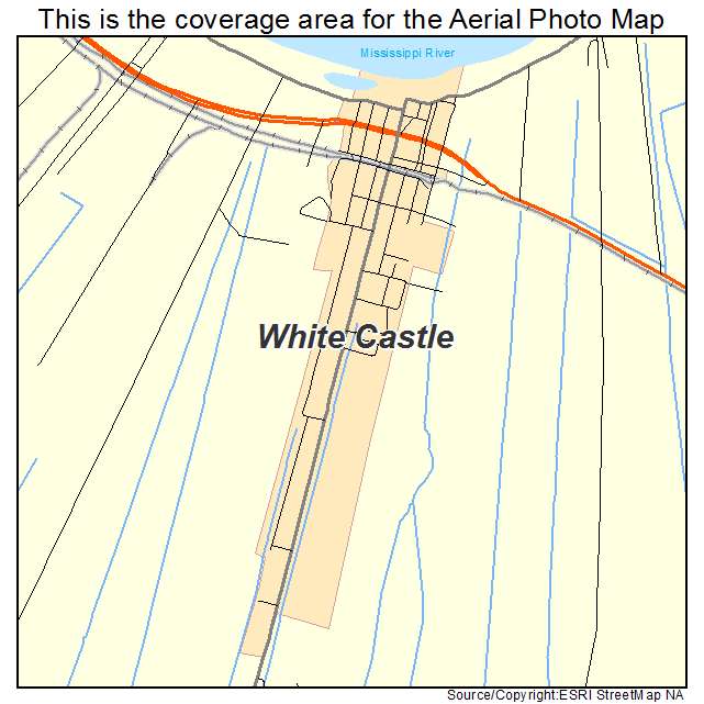 White Castle, LA location map 