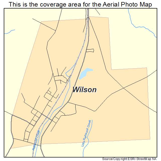 Wilson, LA location map 