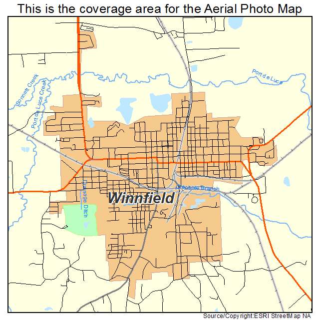 Winnfield, LA location map 