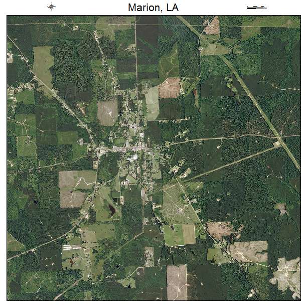 Marion, LA air photo map