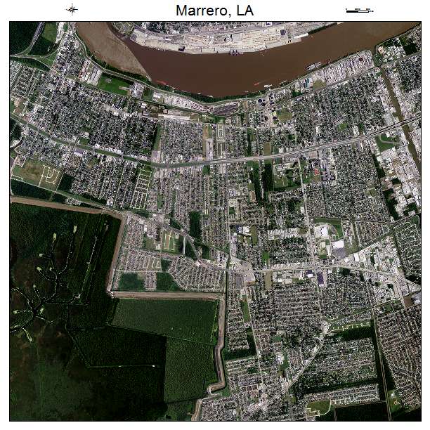 Marrero, LA air photo map