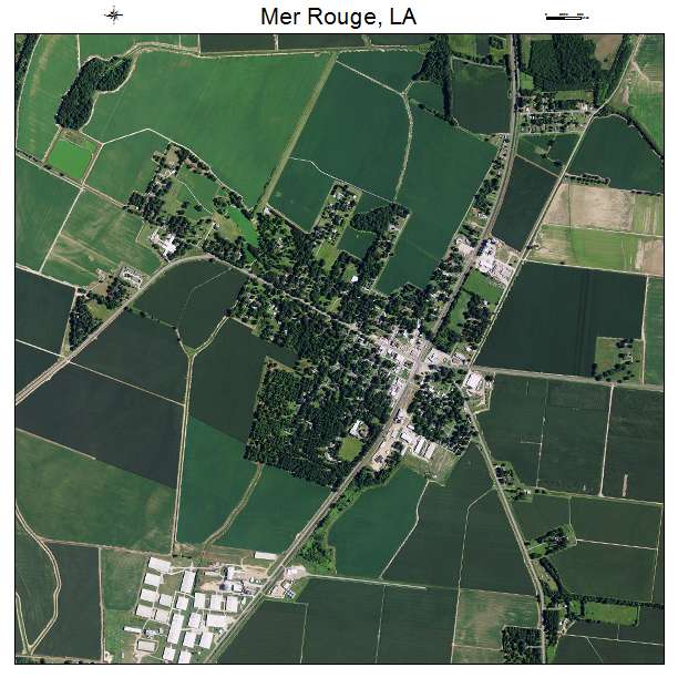 Mer Rouge, LA air photo map