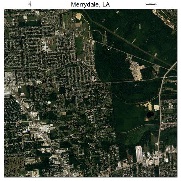 Merrydale, LA air photo map