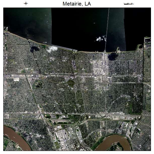 Metairie, LA air photo map