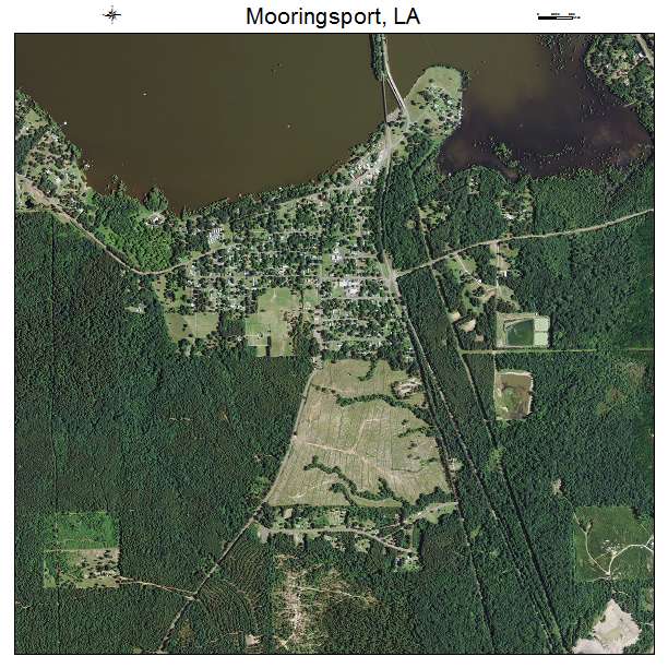 Mooringsport, LA air photo map