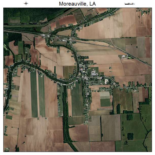 Moreauville, LA air photo map