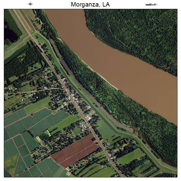 Morganza, LA air photo map