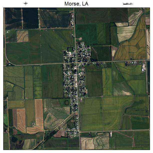 Morse, LA air photo map