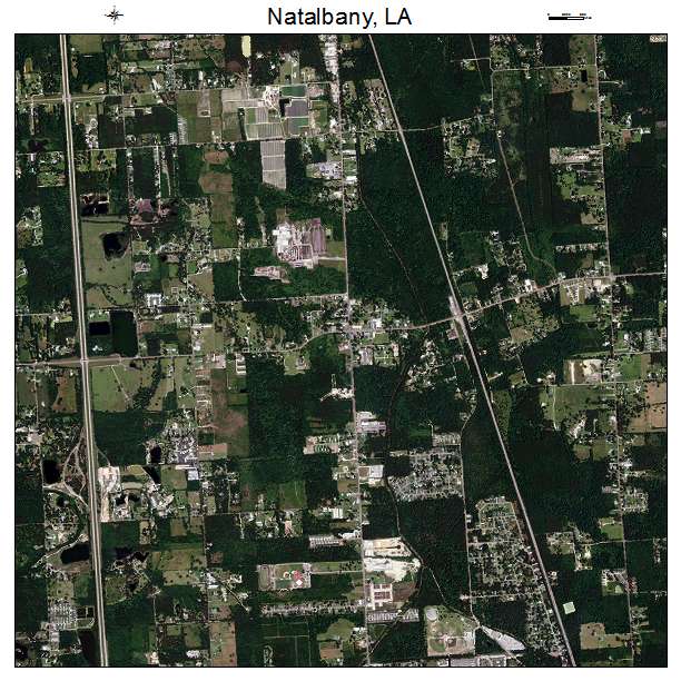 Natalbany, LA air photo map