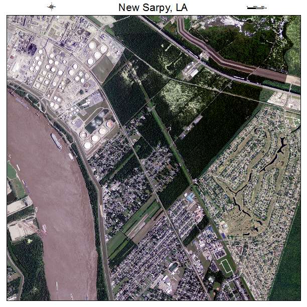 New Sarpy, LA air photo map