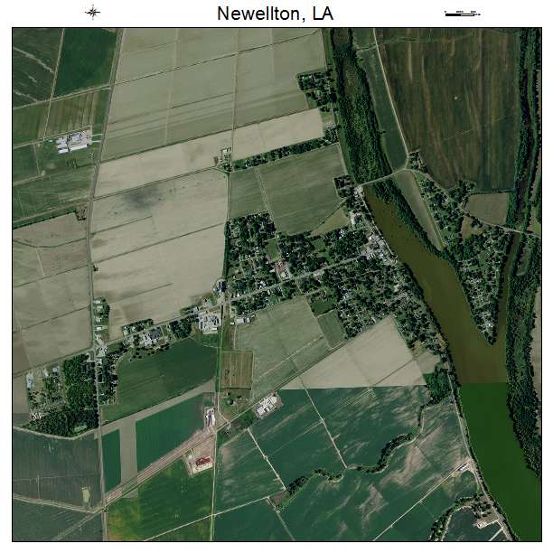 Newellton, LA air photo map