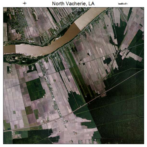 North Vacherie, LA air photo map