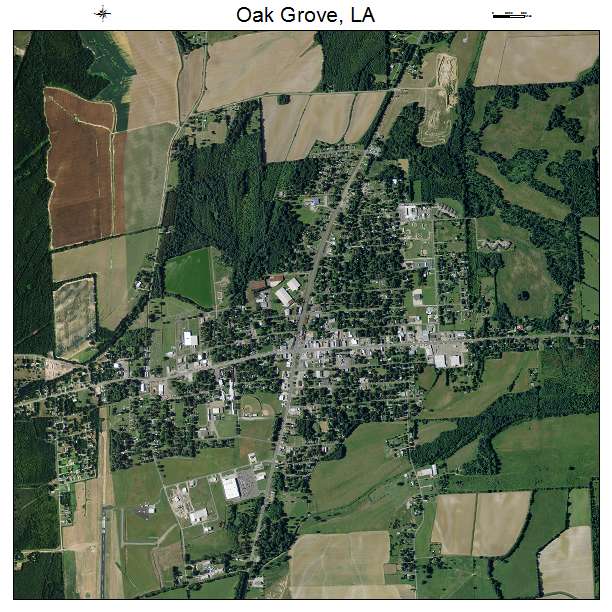Oak Grove, LA air photo map