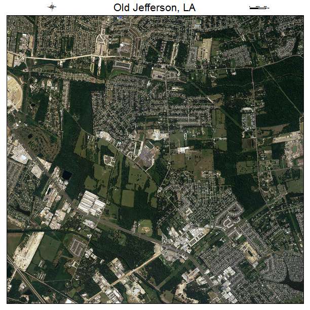 Old Jefferson, LA air photo map