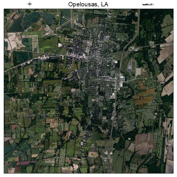 Opelousas, LA air photo map