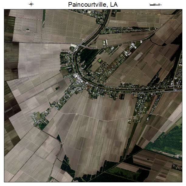 Paincourtville, LA air photo map