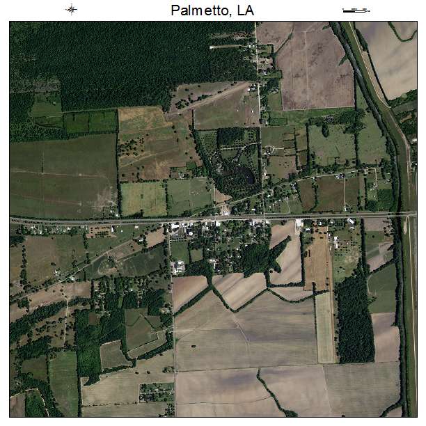 Palmetto, LA air photo map