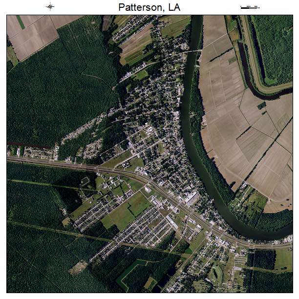 Patterson, LA air photo map