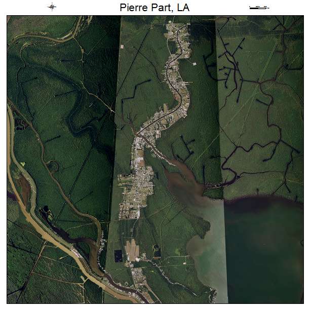 Pierre Part, LA air photo map