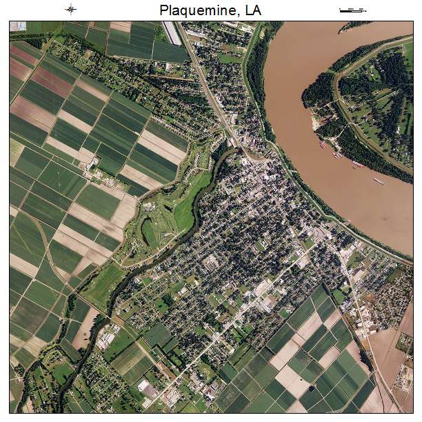 Plaquemine, LA air photo map