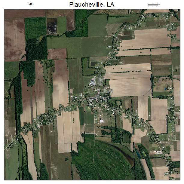 Plaucheville, LA air photo map