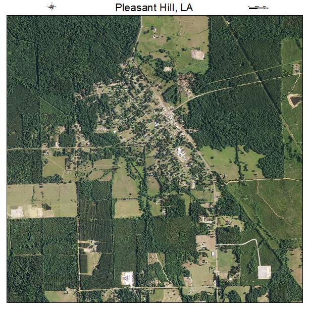 Pleasant Hill, LA air photo map