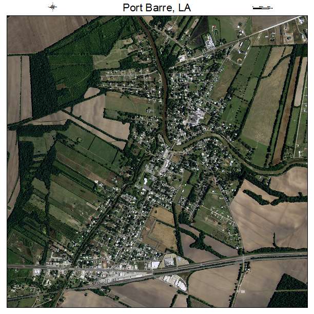 Port Barre, LA air photo map