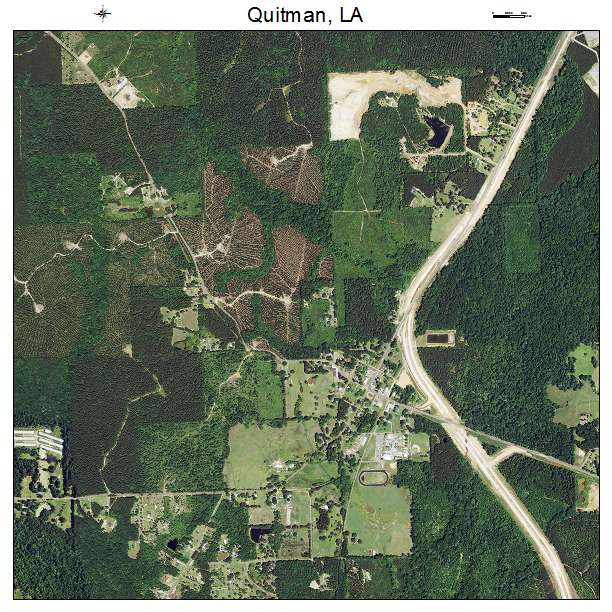 Quitman, LA air photo map
