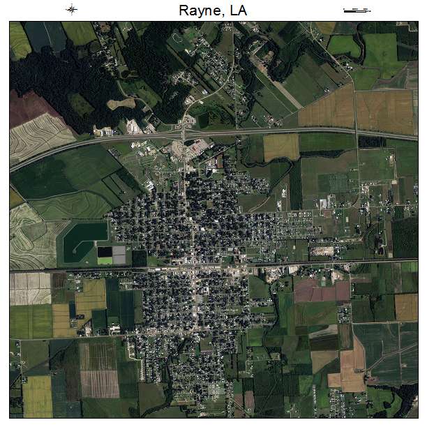 Rayne, LA air photo map