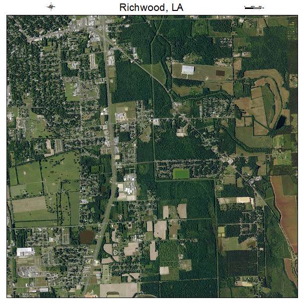 Richwood, LA air photo map