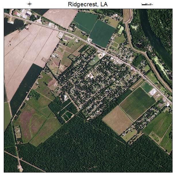 Ridgecrest, LA air photo map