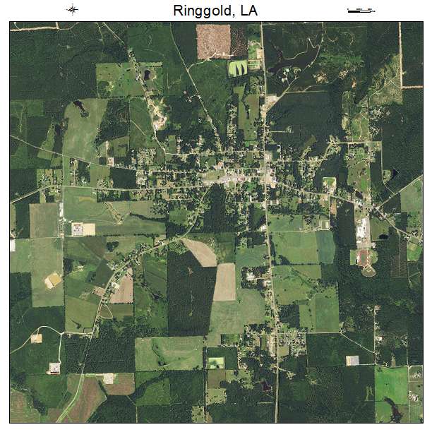 Ringgold, LA air photo map