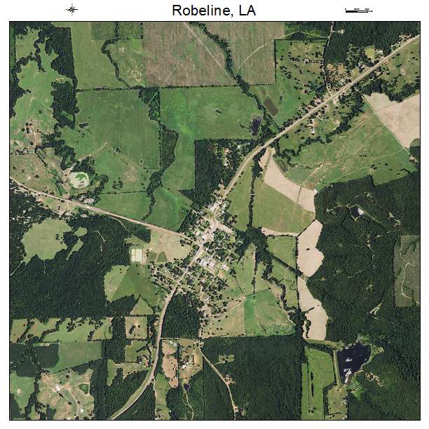 Robeline, LA air photo map