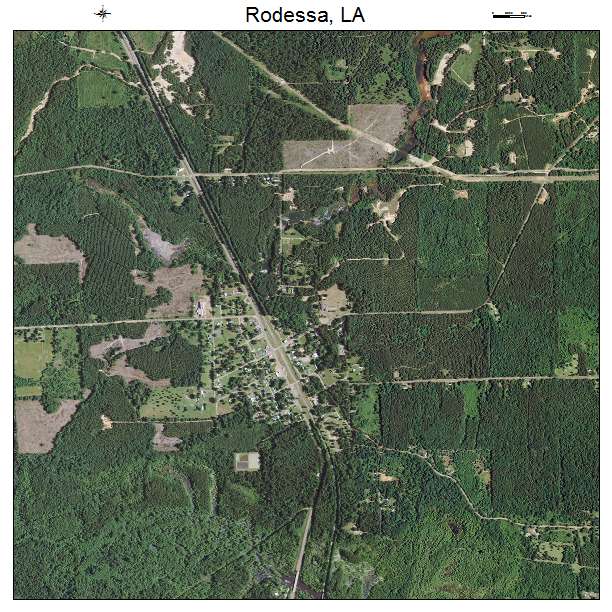 Rodessa, LA air photo map