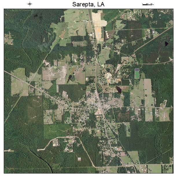 Sarepta, LA air photo map