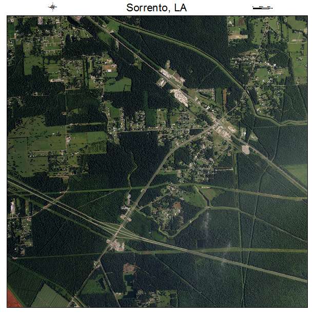 Sorrento, LA air photo map