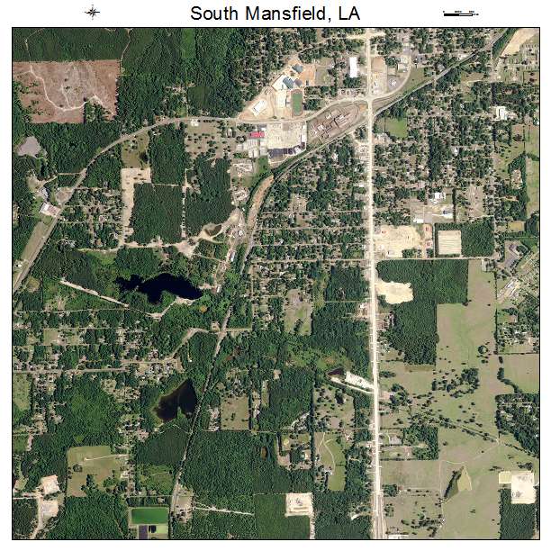 South Mansfield, LA air photo map