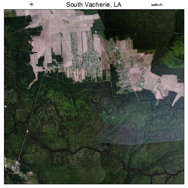 South Vacherie, LA air photo map