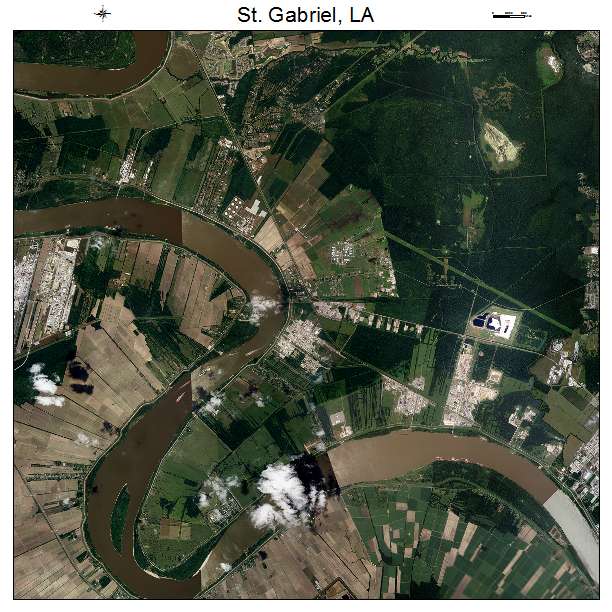 St Gabriel, LA air photo map