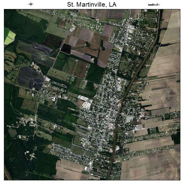 St Martinville, LA air photo map