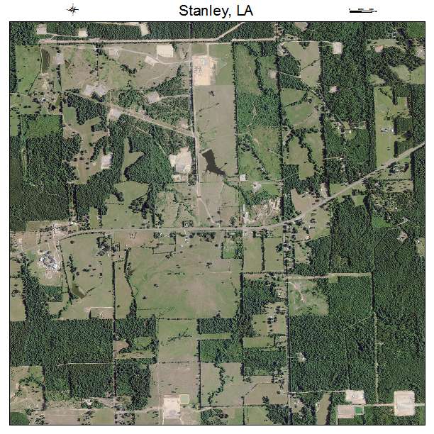 Stanley, LA air photo map