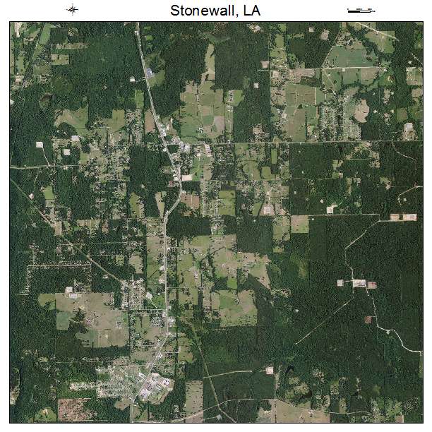 Stonewall, LA air photo map