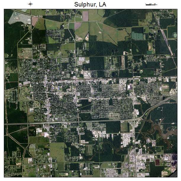 Sulphur, LA air photo map