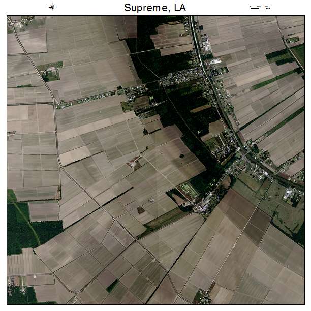Supreme, LA air photo map