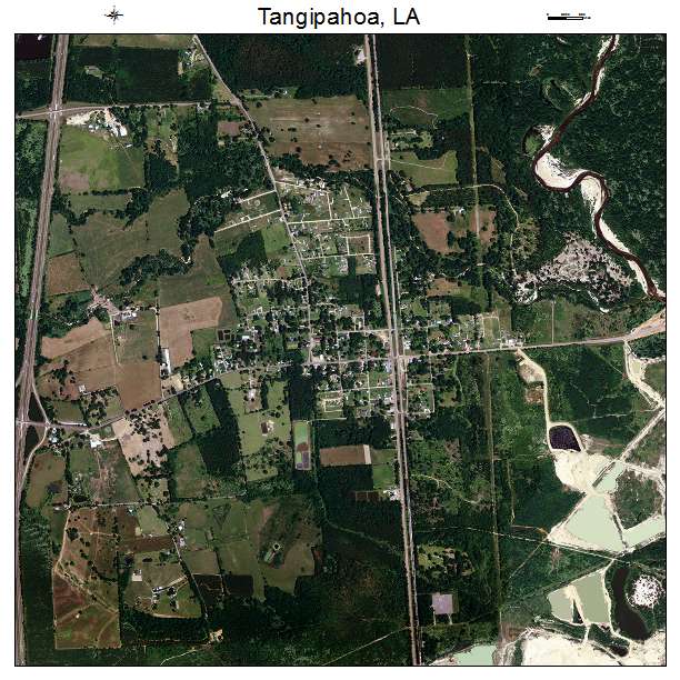 Tangipahoa, LA air photo map