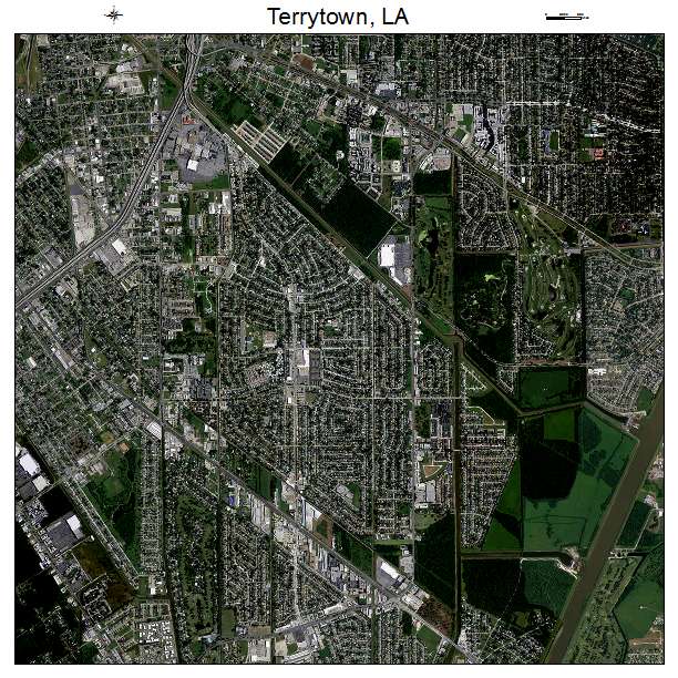 Terrytown, LA air photo map